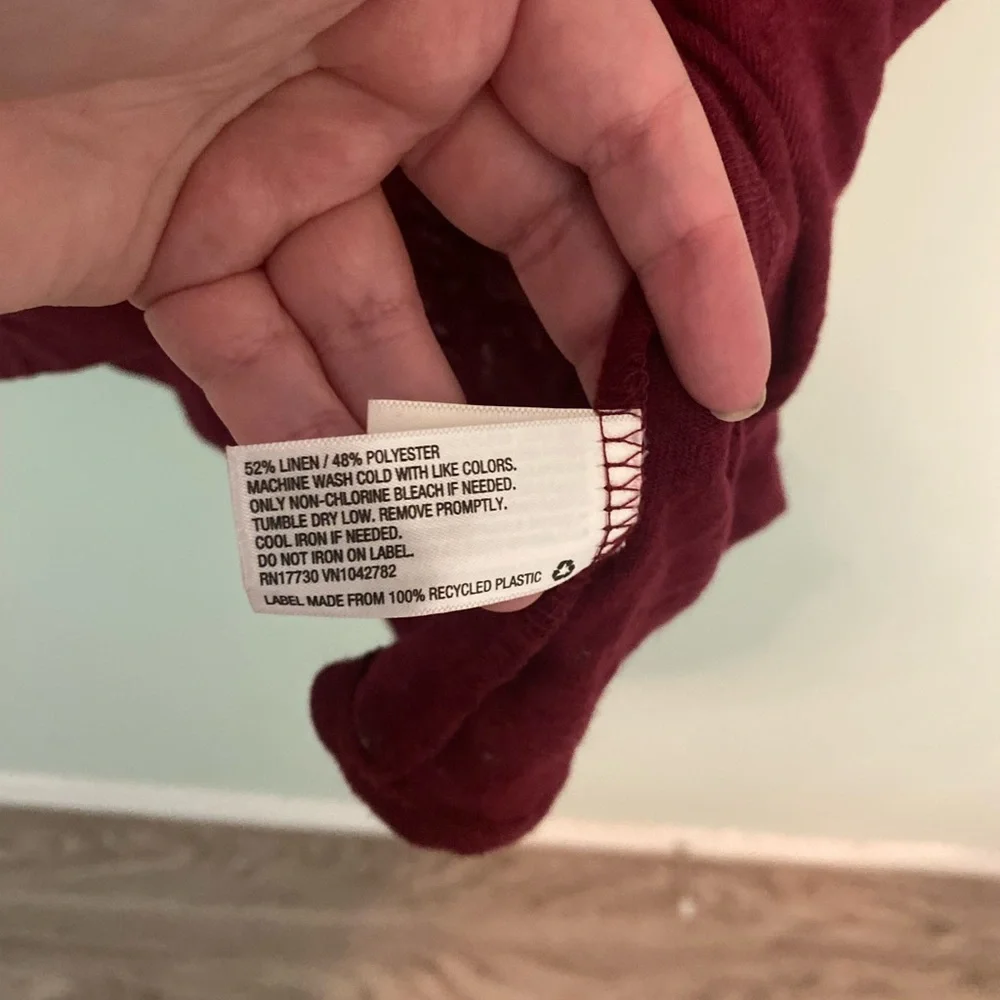 A new day maroon top with ruffle detail - Picture 4 of 5